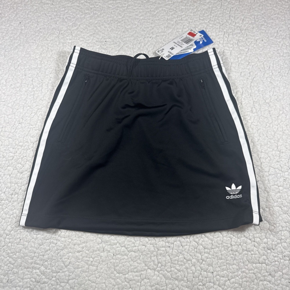 Adidas Firebird Skirt Girls 11-12 Years Medium Black Originals 3-Stripes Knit